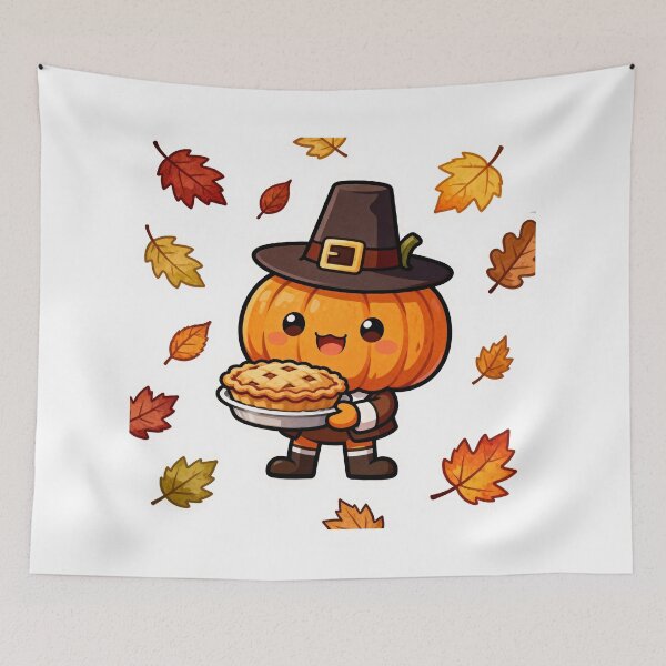 Item preview, Mr. Pumpkin at Thanksgiving designed and sold by Ammar Studio.