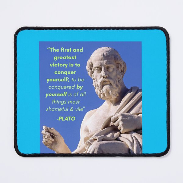Item preview, "THE FIRST & GREATEST VICTORY IS TO CONQUER YOURSELF" -PLATO designed and sold by REALiTY WiTHiN.
