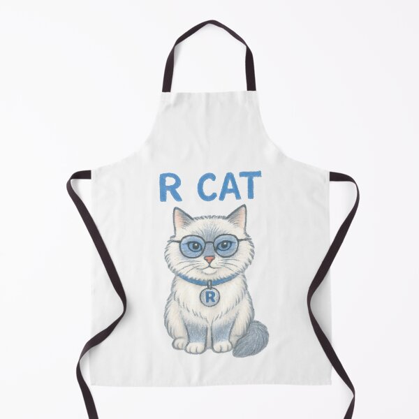 Item preview, R Cat — The Statistically Significant Feline Data Scientist designed and sold by Nerd Romance Café.