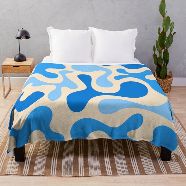 Item preview, Liquid Blue Blob Pattern Abstract designed and sold by brexastore.