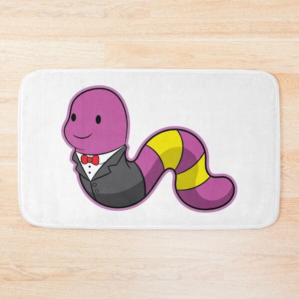 Item preview, Cartoon Style Purple Yellow Worm designed and sold by Brainstorming99.
