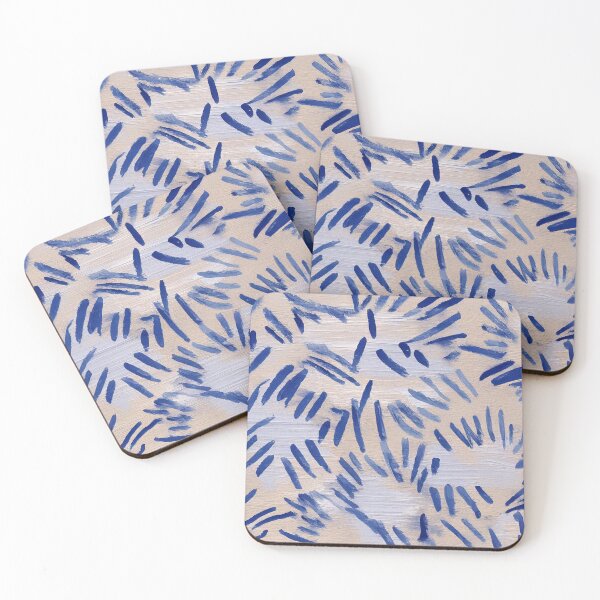 Item preview, Blue brushstroke seamless pattern designed and sold by SassyArtistry.