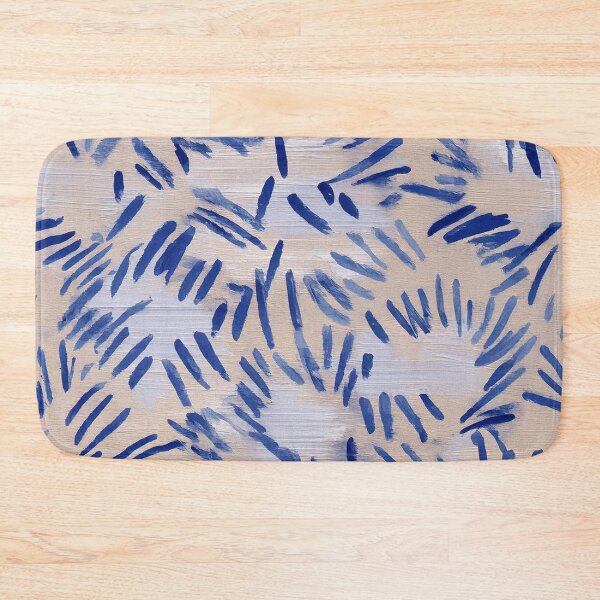 Item preview, Blue brushstroke seamless pattern designed and sold by SassyArtistry.