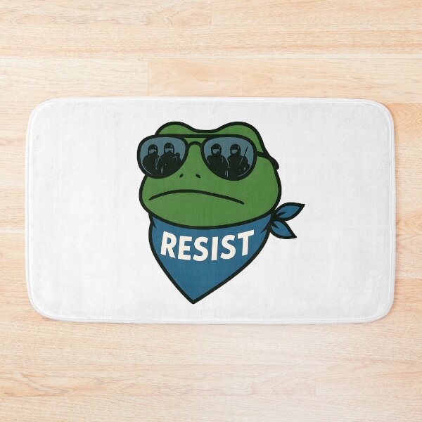 Item preview, Portland Frog – The Silent Rebel designed and sold by CalmDownZone ⭐️⭐️⭐️⭐️⭐️.