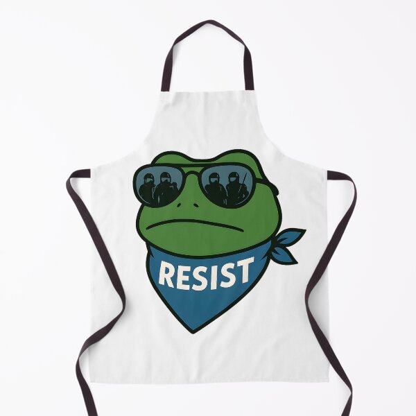 Item preview, Portland Frog – The Silent Rebel designed and sold by CalmDownZone ⭐️⭐️⭐️⭐️⭐️.