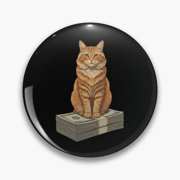 Item preview, The Godfather’s Cat on Money – Cinematic Vector Realism Fan Art designed and sold by kanjxtan.