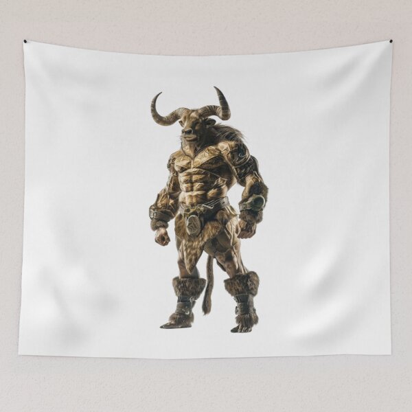 Item preview, Minotaur – Guardian of the Labyrinth designed and sold by AlexLineArt.