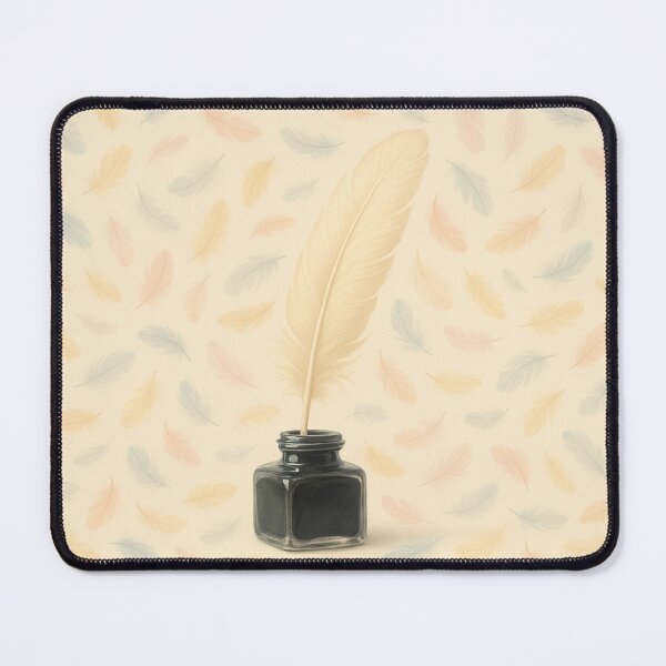 Item preview, Feather quill with ink bottle pattern designed and sold by SassyArtistry.