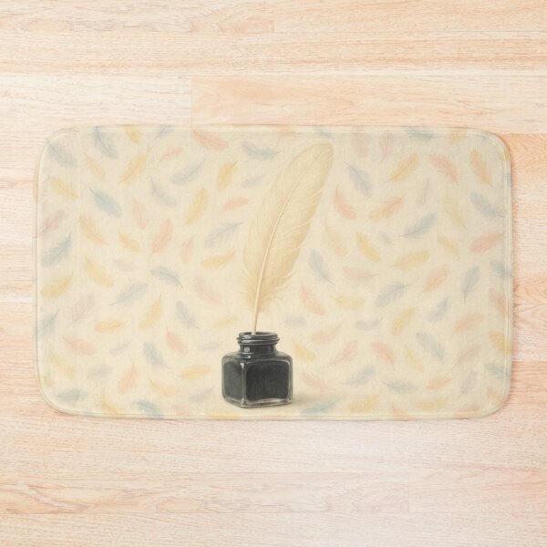 Item preview, Feather quill with ink bottle pattern designed and sold by SassyArtistry.