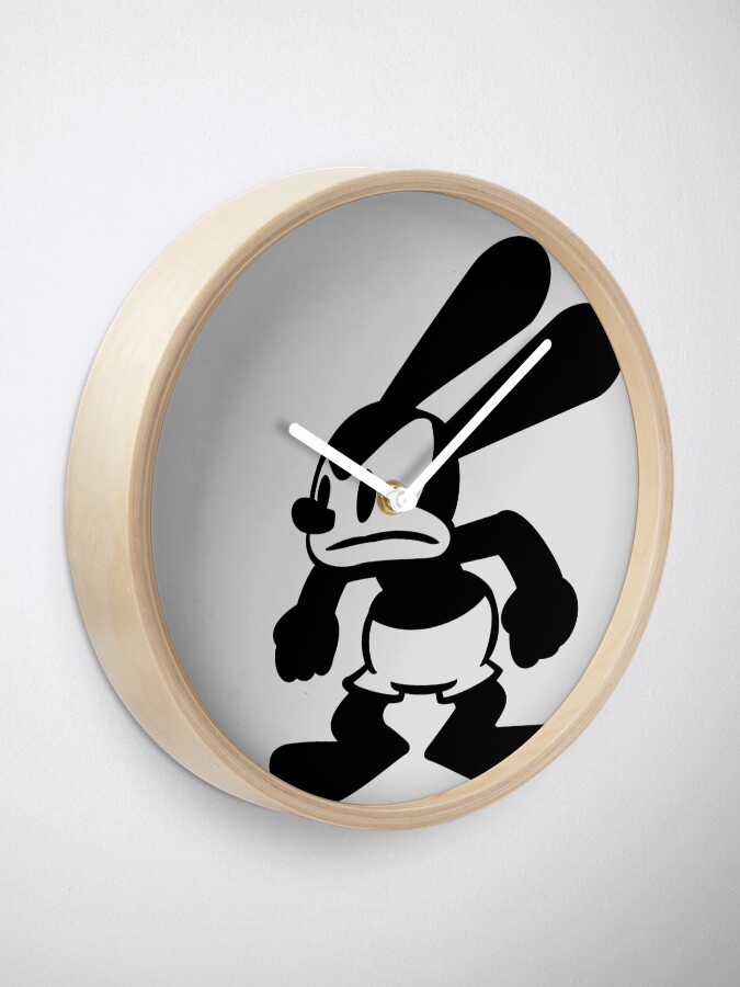 "Angry Oswald" Clock for Sale by NoirPineapple Redbubble