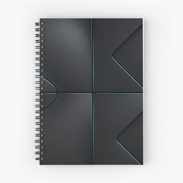 Item preview, Black metallic geometric texture with blue light designed and sold by SassyArtistry.