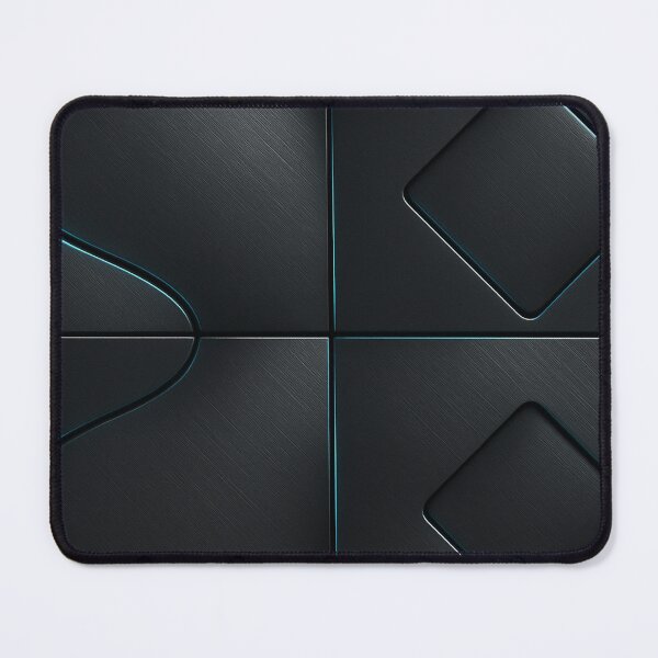 Item preview, Black metallic geometric texture with blue light designed and sold by SassyArtistry.