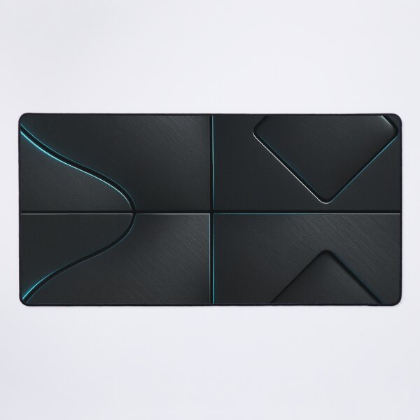 Item preview, Black metallic geometric texture with blue light designed and sold by SassyArtistry.