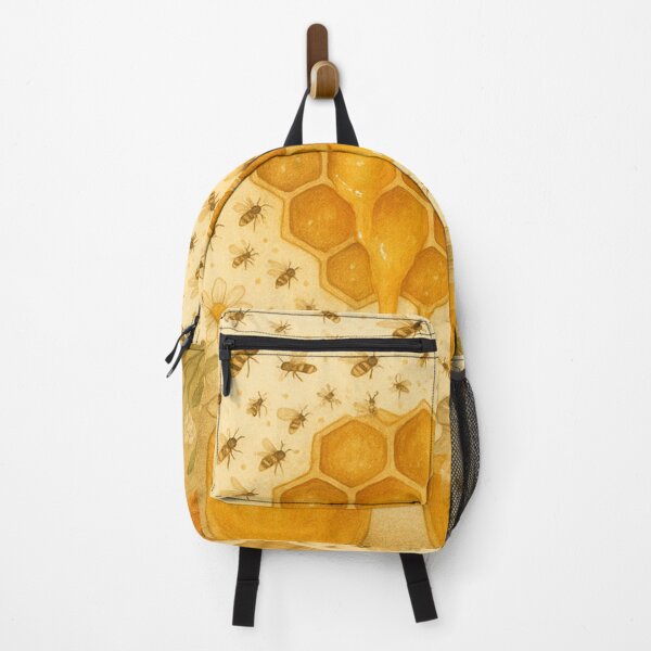 Item preview, Beekeeping with honey jars and hive illustration designed and sold by SassyArtistry.
