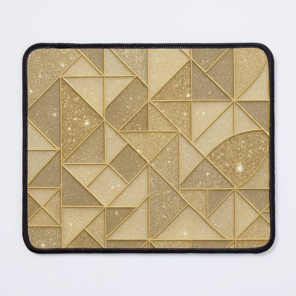 Item preview, Gold geometric shapes with glitter texture designed and sold by SassyArtistry.