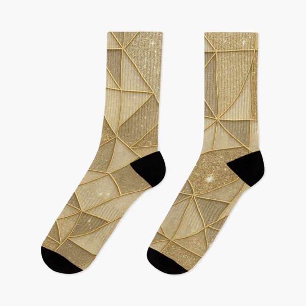 Item preview, Gold geometric shapes with glitter texture designed and sold by SassyArtistry.