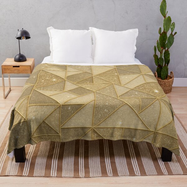 Item preview, Gold geometric shapes with glitter texture designed and sold by SassyArtistry.