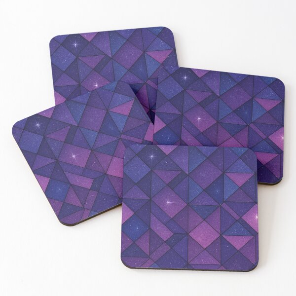 Item preview, Purple galaxy geometric pattern designed and sold by SassyArtistry.