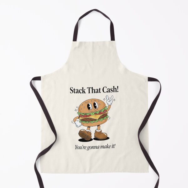 Item preview, Stack That Cash! Retro Burger Mascot Motivation Design designed and sold by HoopeStylee.