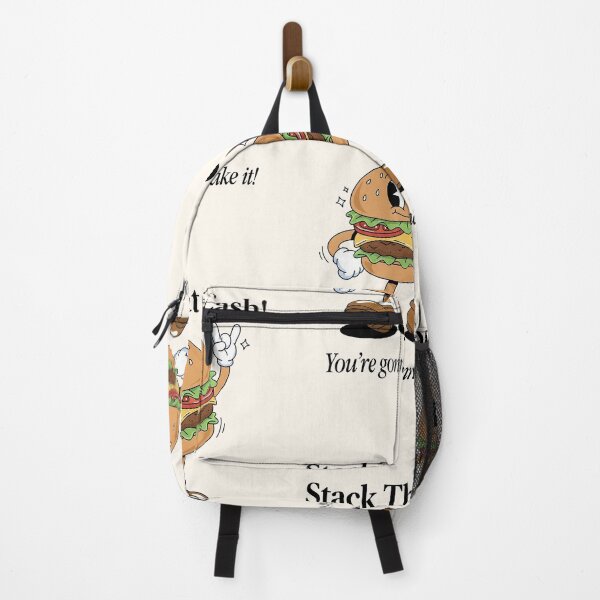 Item preview, Stack That Cash! Retro Burger Mascot Motivation Design designed and sold by HoopeStylee.