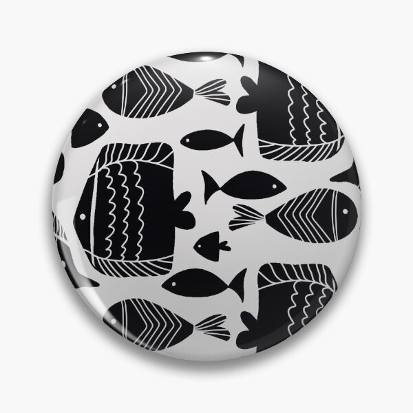 Item preview, Modern Black Fish Pattern Minimalist Ocean Phone Case designed and sold by Feral Confetti.