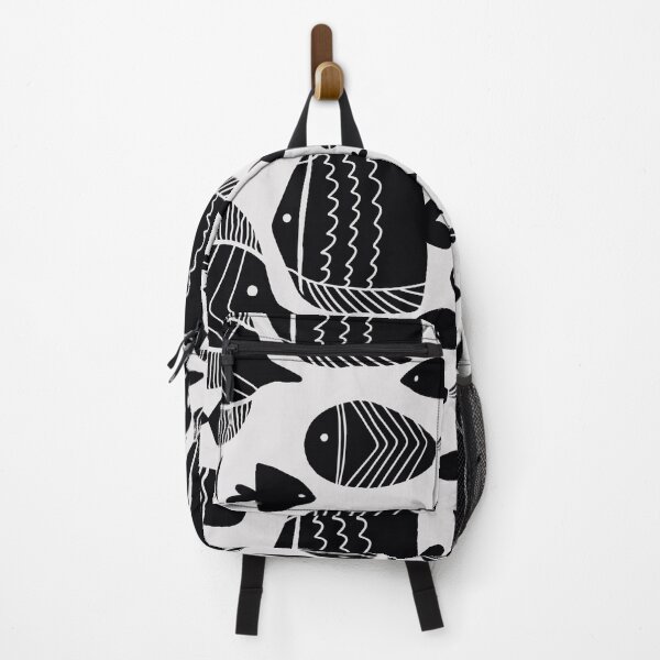 Item preview, Modern Black Fish Pattern Minimalist Ocean Phone Case designed and sold by Feral Confetti.