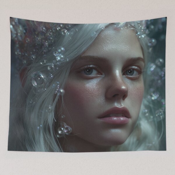 Item preview, Opalescent Mermaid Queen Portrait  designed and sold by ArgentoArt.