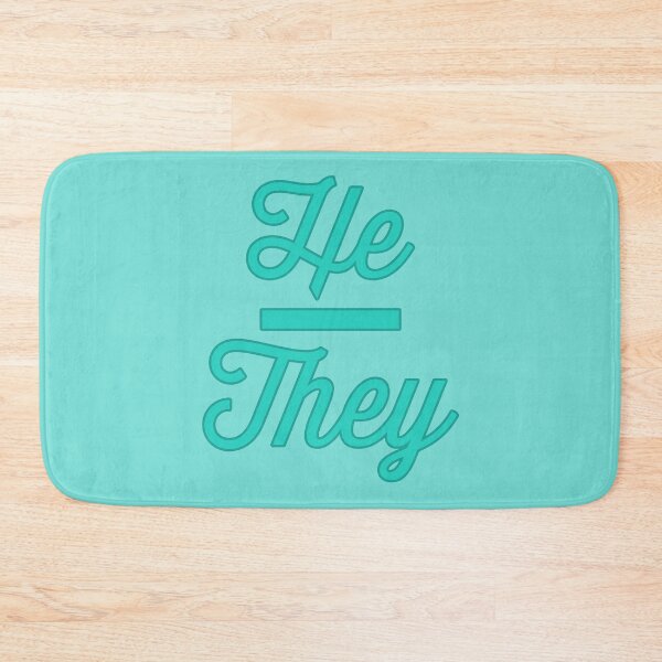 Item preview, He They Prounouns - Teal designed and sold by sillyjess.