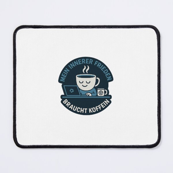 Item preview, My inner peace needs caffeine – Office Coffee Sticker designed and sold by IronieKaffee.