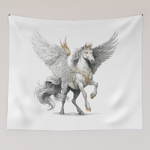 Item preview, Pegasus – Wings of Divine Freedom designed and sold by AlexLineArt.