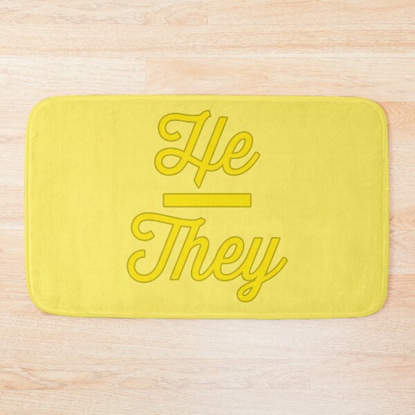Item preview, He They Prounouns - Goldenrod designed and sold by sillyjess.