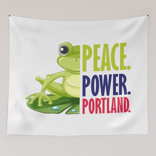 Item preview, Peace, Power, Portland | Resist Portland 2025 Frog Rage Against The Machine Frog  | Creative Moves designed and sold by Checkmate55.