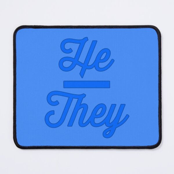 Item preview, He They Prounouns - Cornflower designed and sold by sillyjess.