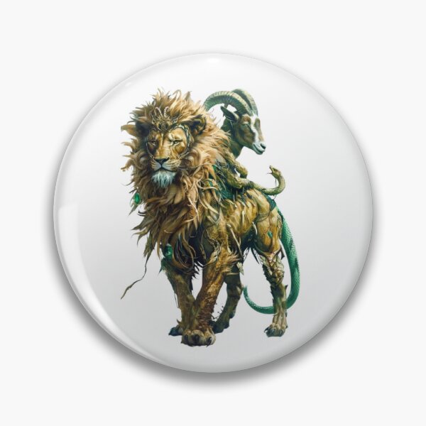 Item preview, Chimera – The Three-Headed Beast of Legend designed and sold by AlexLineArt.