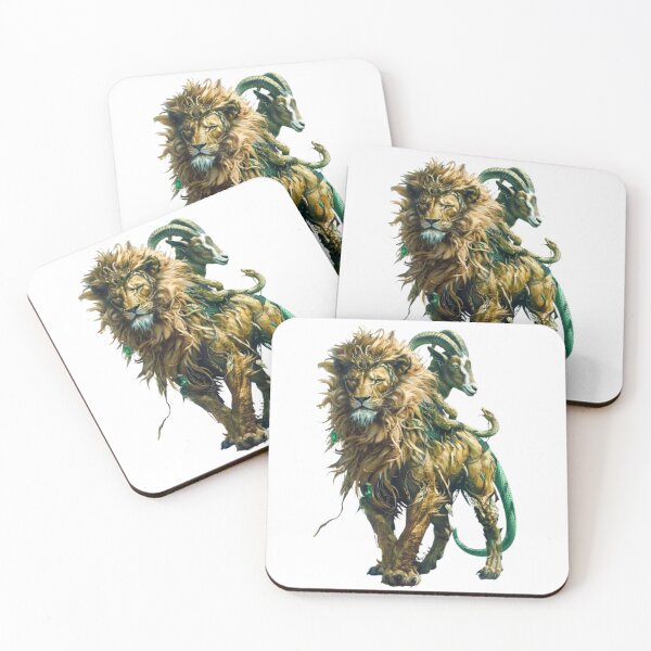 Item preview, Chimera – The Three-Headed Beast of Legend designed and sold by AlexLineArt.