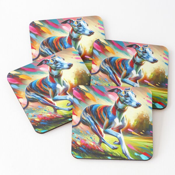 Item preview, Whippet Dog Portrait Acrylic Art Print Pet Portrait Gift for English Whippet Lovers designed and sold by Puppy Puzzles Plus.