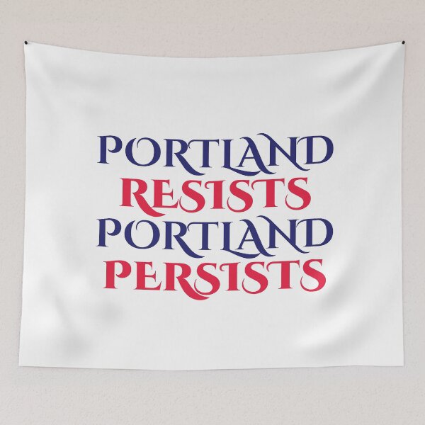 Item preview, Portland Resists, Portland Persists – Movement & Change | Resist Portland 2025 Frog Rage Against The Machine Frog  | Creative Moves designed and sold by Checkmate55.