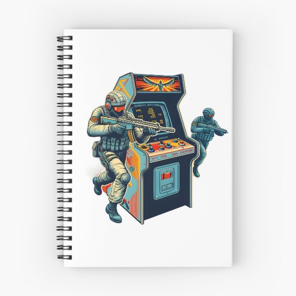 Item preview, Tactical Soldiers Emerging from Retro Arcade Machine - Inspired by "Contra". designed and sold by The-T-In-Retro.