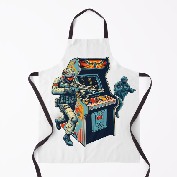 Item preview, Tactical Soldiers Emerging from Retro Arcade Machine - Inspired by "Contra". designed and sold by The-T-In-Retro.