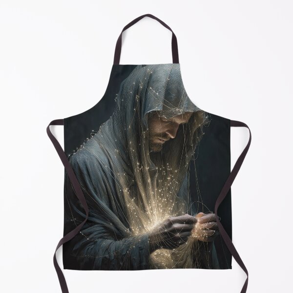 Item preview, Hooded Figure Illuminated by Threads of Energy designed and sold by Shannon Hilson.