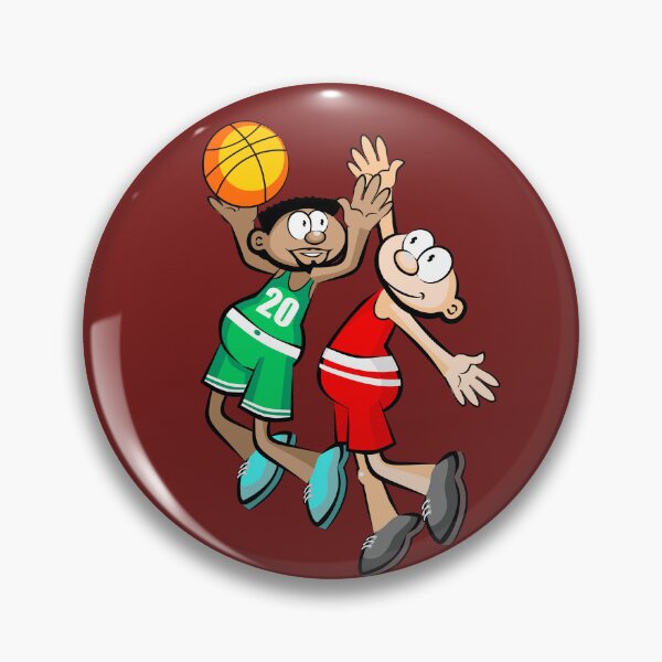 Item preview, Two Basketball player - cartoon style designed and sold by DibuHumor.
