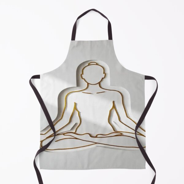 Item preview, Minimalist Meditation – Golden Line Spiritual Pose Design designed and sold by Cristhian Almanza.