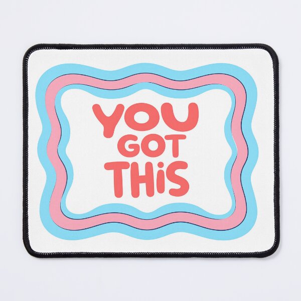 Item preview, You Got This Squiggly Line Sticker designed and sold by EchoFrames.