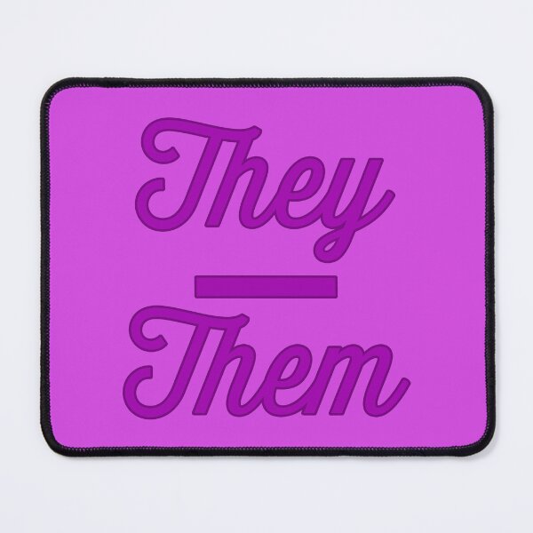 Item preview, They Them Prounouns - Violet designed and sold by sillyjess.