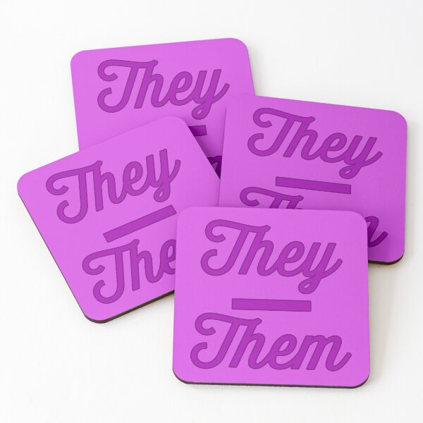 Item preview, They Them Prounouns - Violet designed and sold by sillyjess.