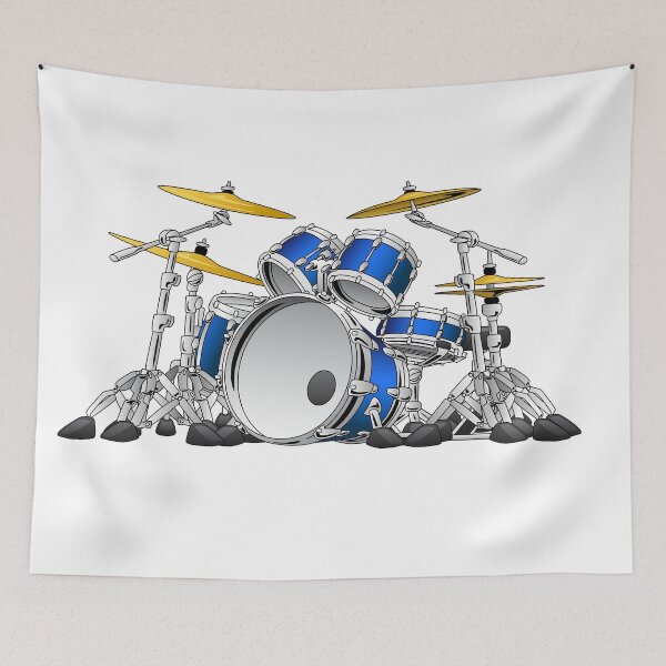 Item preview, 5 Piece Drum Set Cartoon designed and sold by hobrath.