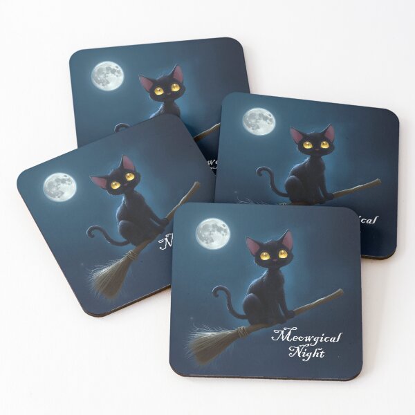 Item preview, Meowgical Night designed and sold by PetJoyPrintsCO.