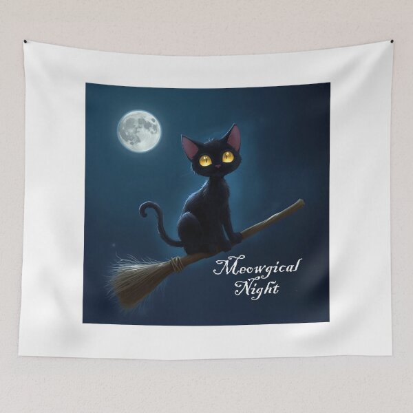Item preview, Meowgical Night designed and sold by PetJoyPrintsCO.