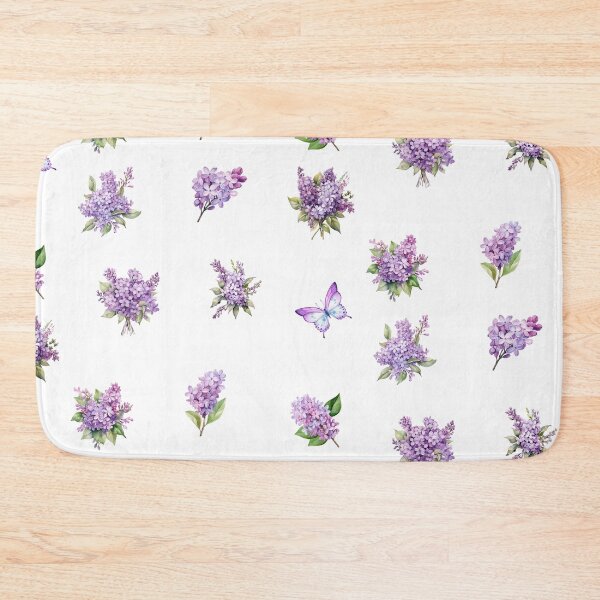 Item preview, Watercolor Purple Lilac Flowers designed and sold by silviaol.