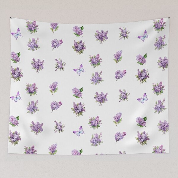 Item preview, Watercolor Purple Lilac Flowers designed and sold by silviaol.